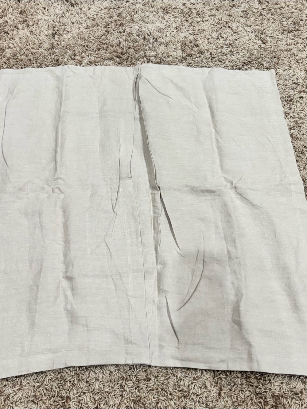 Quince European Linen Euro Sham in Natural Chambray color
